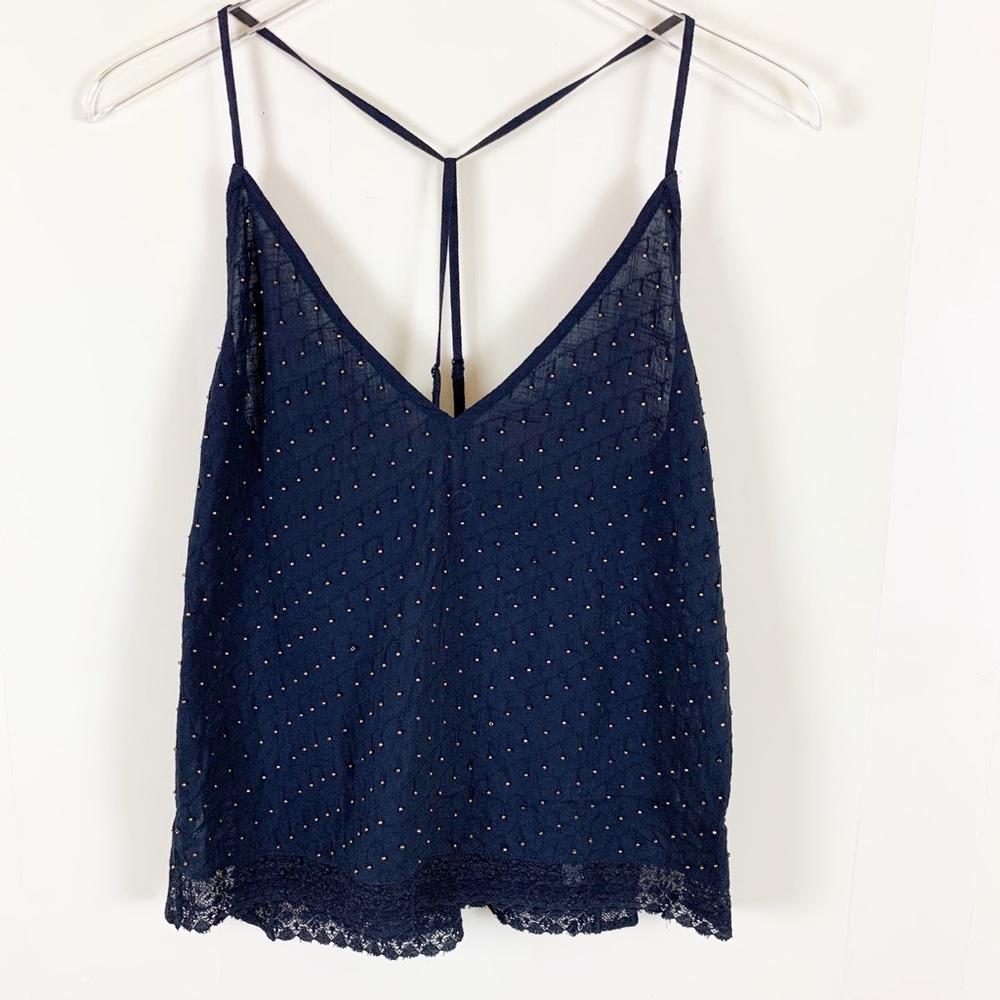 📍SOLD📍Free People Bright Lights Black Cami Top - Picture 2 of 10